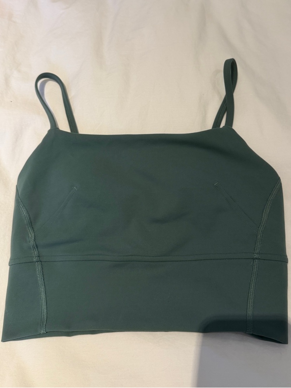 lululemon athletica Forest Green Cropped Camisole Tank